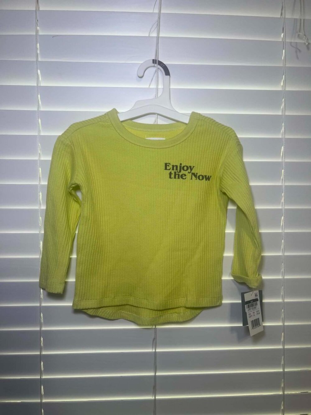 Brand New Grayson Collective Bright Yellow Long Sleeve Shirt, 2t.